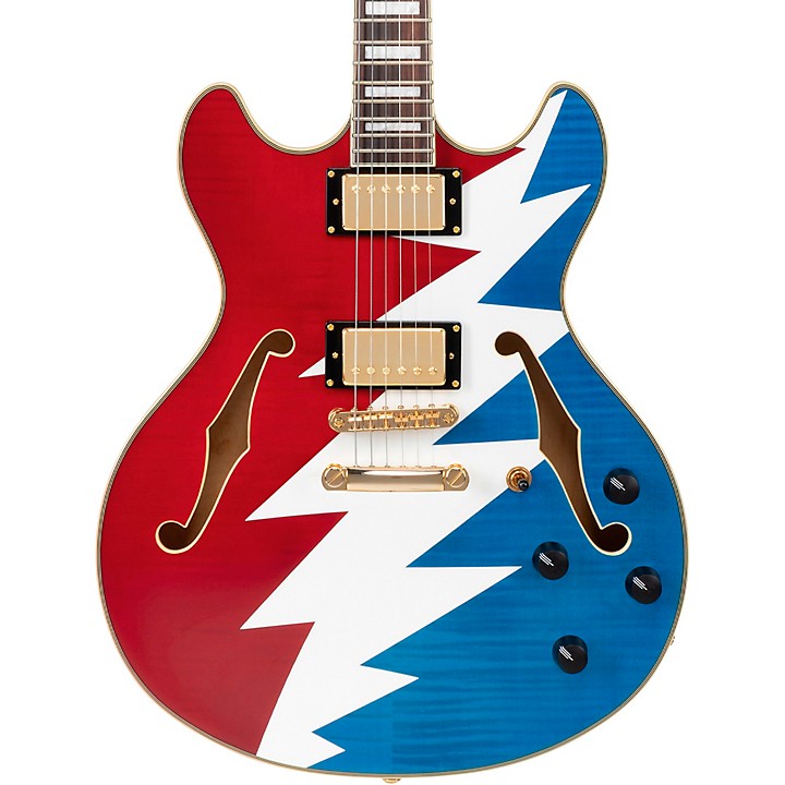 D'Angelico Premier Grateful Dead DC Semi-Hollow Electric Guitar