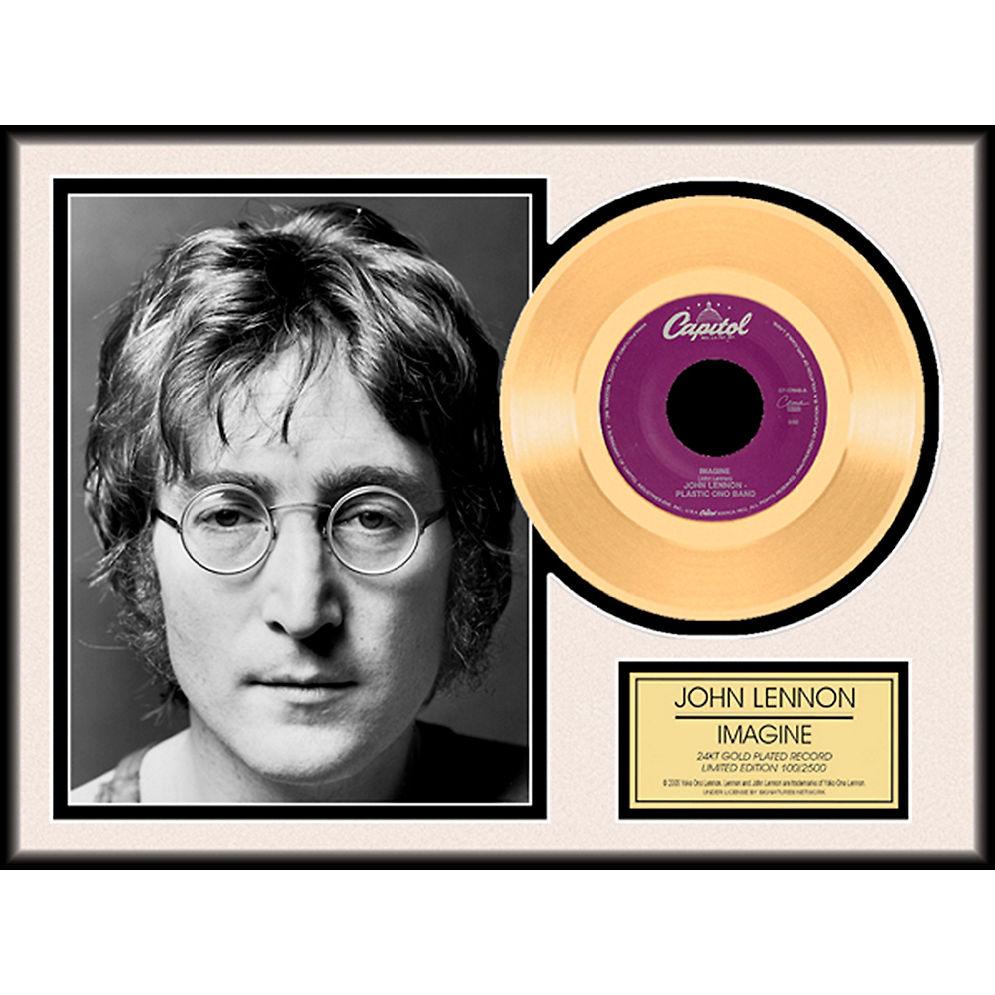 24 Kt. Gold Records John Lennon - Imagine Gold LP Limited Edition