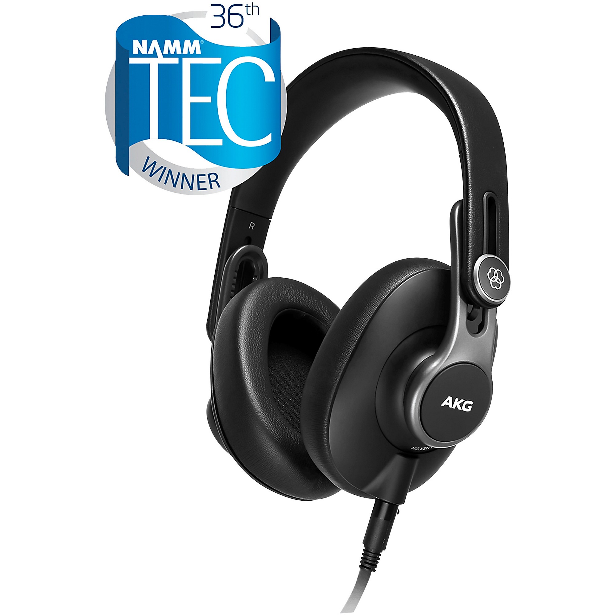 AKG K371 Closed-Back Studio Headphones Black | Guitar Center