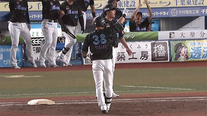 試合前に昇格の高部瑛斗が逆転タイムリー 2打席連続安打で応える｜パ