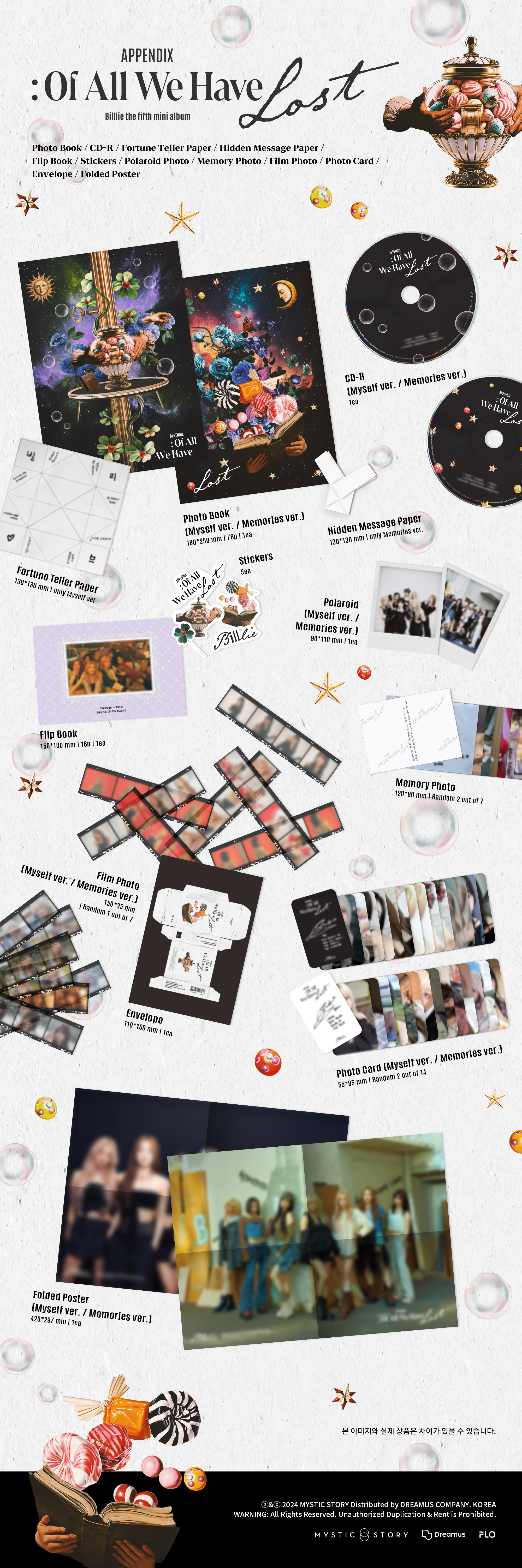 jp.ktown4u.com : Billlie - ミニアルバム5集 [Of All Have Lost