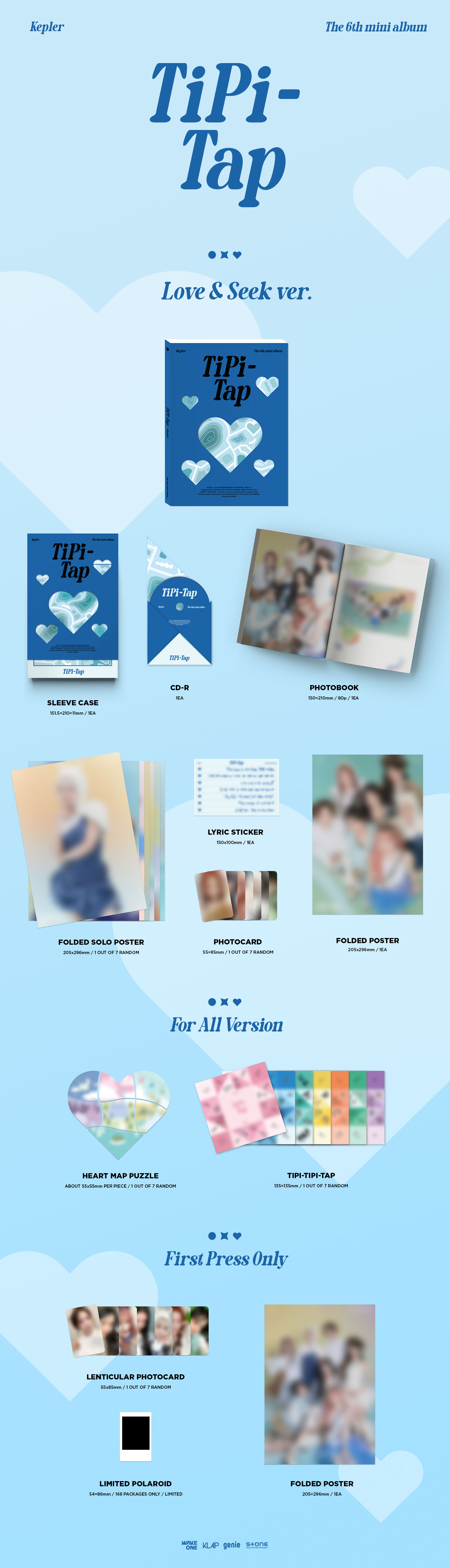 jp.ktown4u.com : Kep1er - ミニアルバム6集 [TIPI-TAP] (Random Ver.)