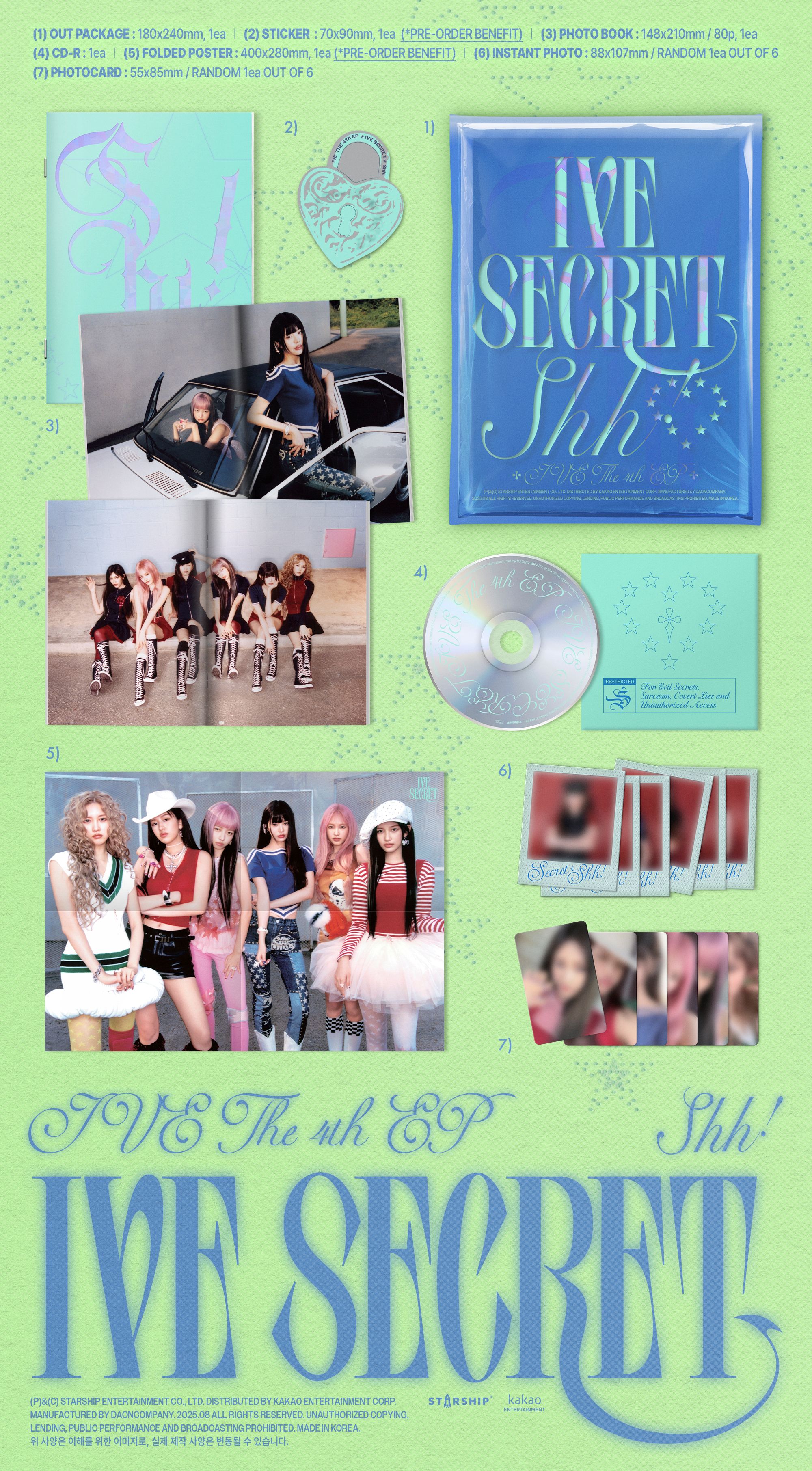 ktown4u.com : [3CD SET] IVE - 4th Mini Album [IVE SECRET]