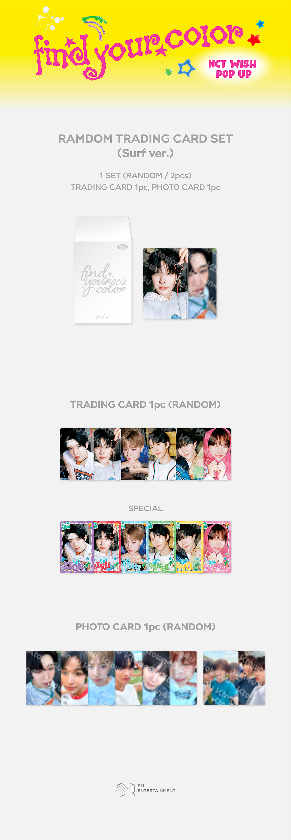 jp.ktown4u.com : NCT WISH - [[FIND YOUR COLOR] POP UP MD] RAMDOM