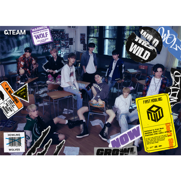 jp.ktown4u.com : &TEAM - 1st ALBUM [First Howling : NOW] LIMITED