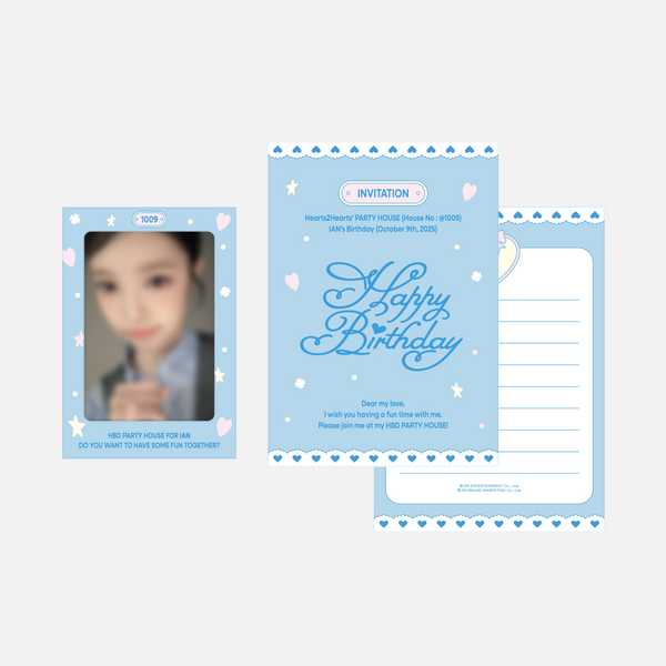 jp.ktown4u.com : IAN (Hearts2Hearts) - [SM ARTIST BIRTHDAY] PARTY CARD