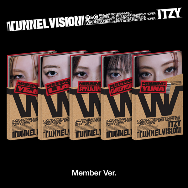 jp.ktown4u.com : [5CD セット] ITZY - [TUNNEL VISION] (Member Ver.)