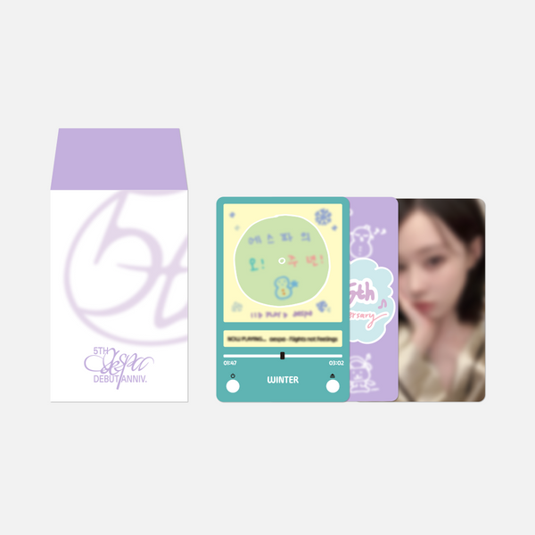 ktown4u.com : fanclub item_aespa - [5TH ANNIVERSARY MD] LUCKY CARD SET