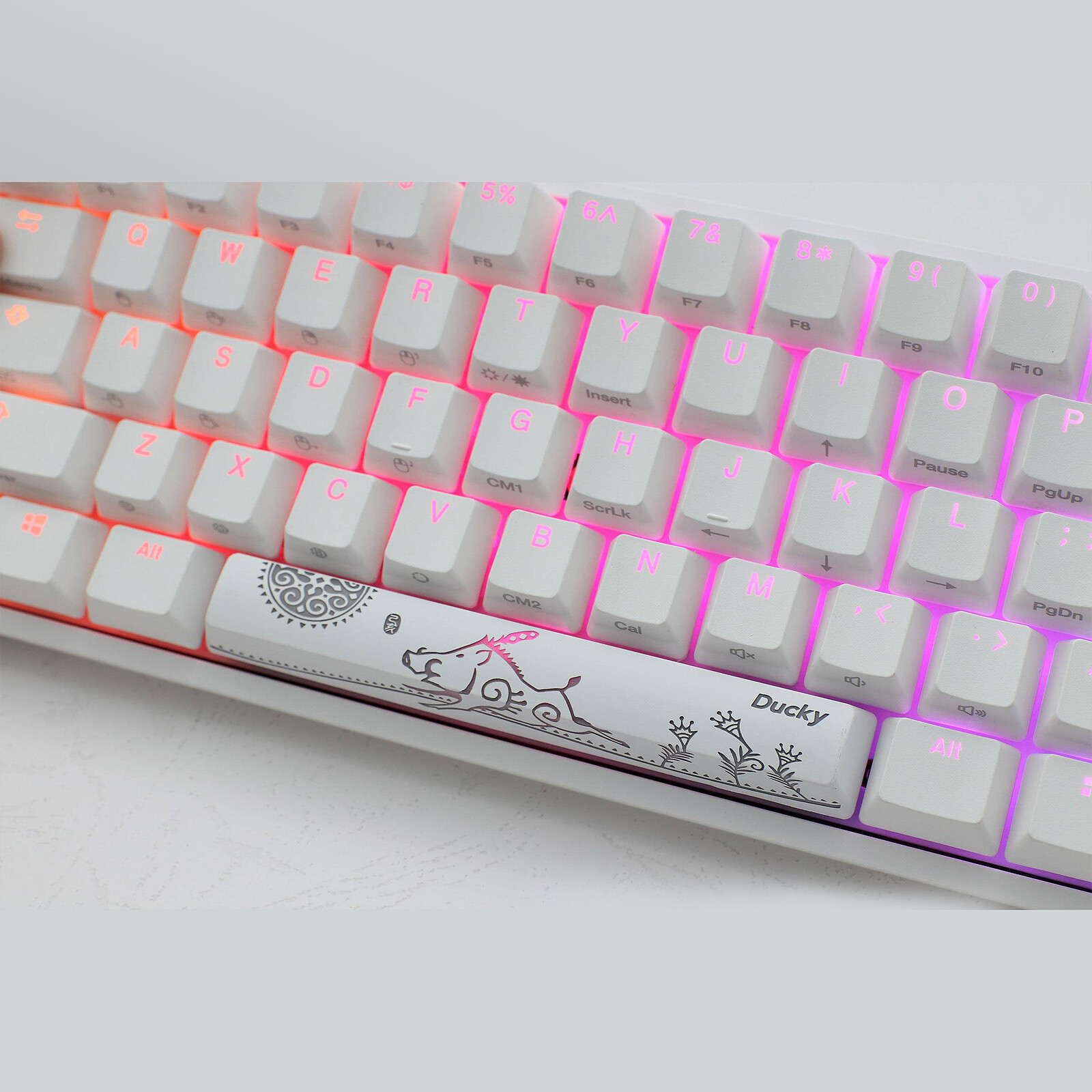 Ducky Channel One 2 Mini RGB White (Cherry MX RGB Brown