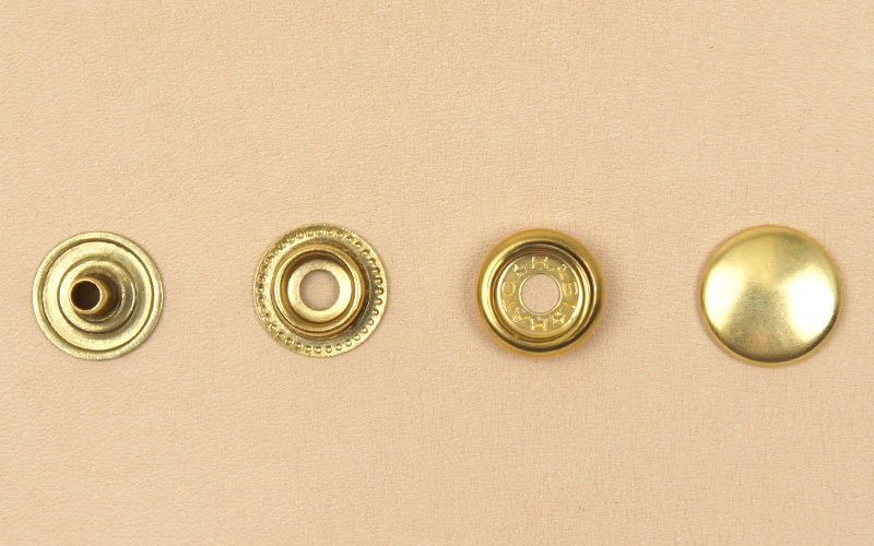 J7)真鍮製ジャンパーホック足長＜小＞7060 ソリッドブラス・素仕上げ