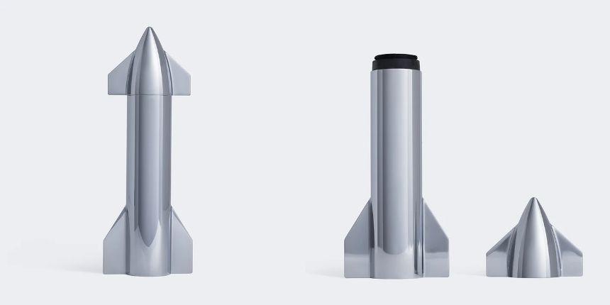 何を焼こう？ ホントに火が出るスターシップ型の公式トーチ