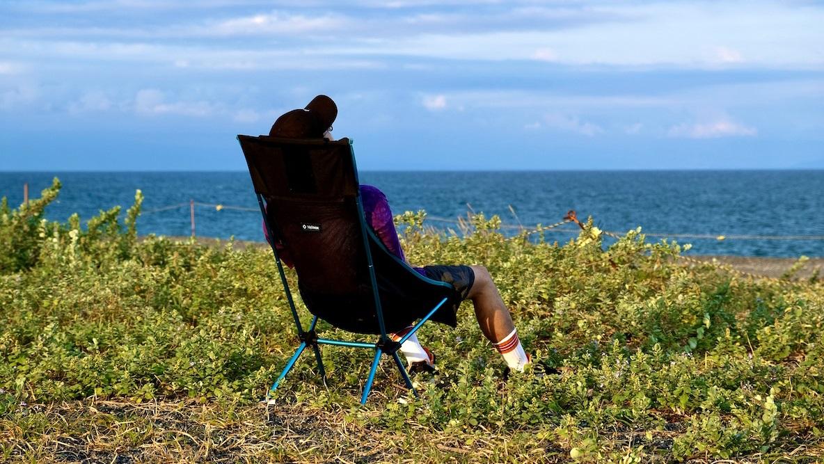 車のないアウトドア生活にフィット。5年前に買ったヘリノックスの