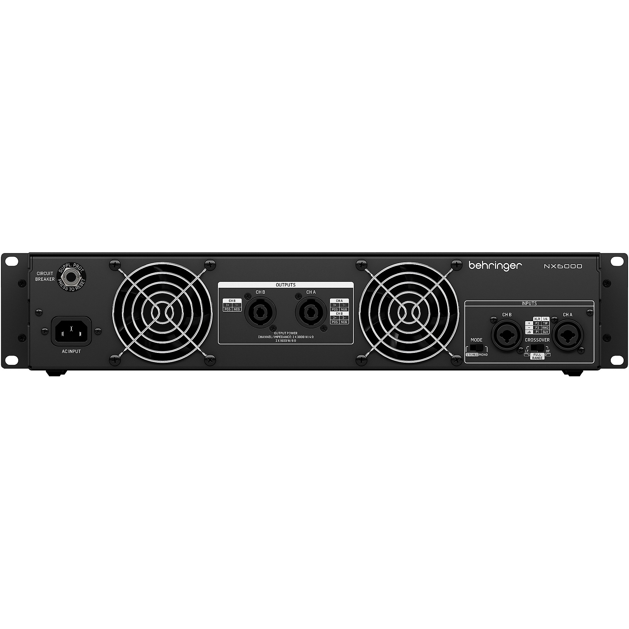 Behringer NX6000 6,000W 2-Channel Power Amplifier | Music & Arts