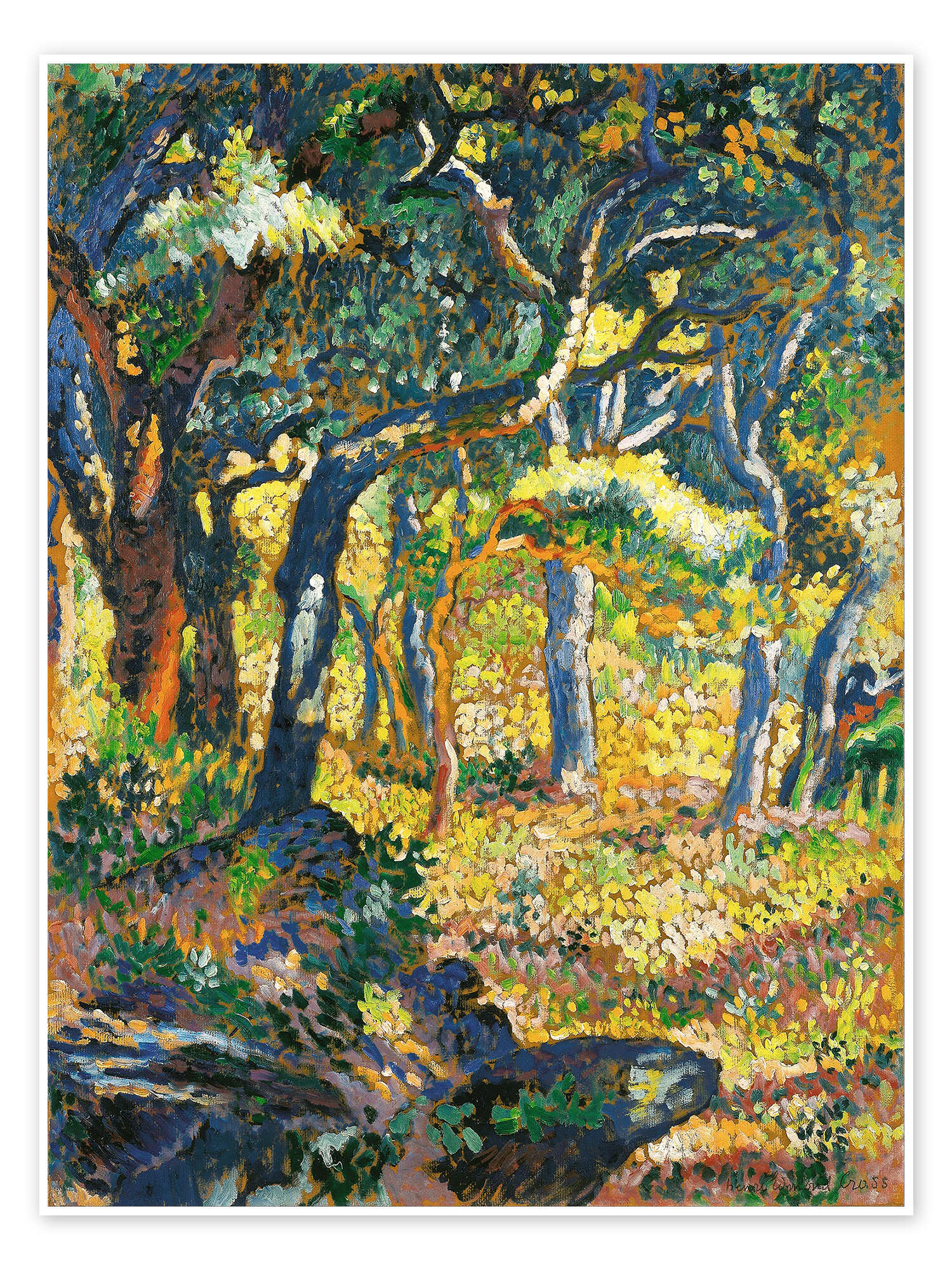 A Clearing in Provence print by Henri-Edmond Cross | Posterlounge