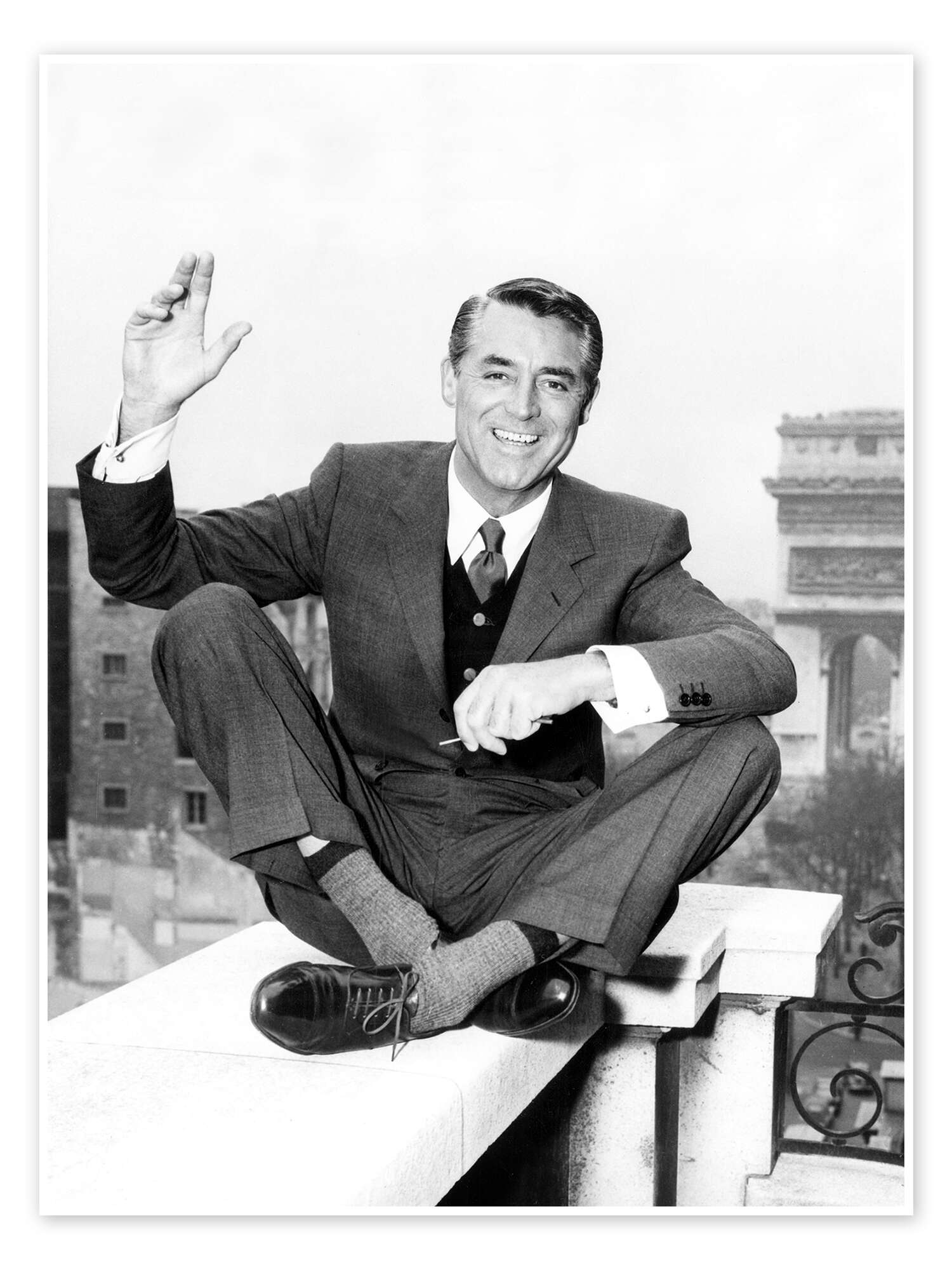 Wandbild „Cary Grant in Paris“ von Everett Collection