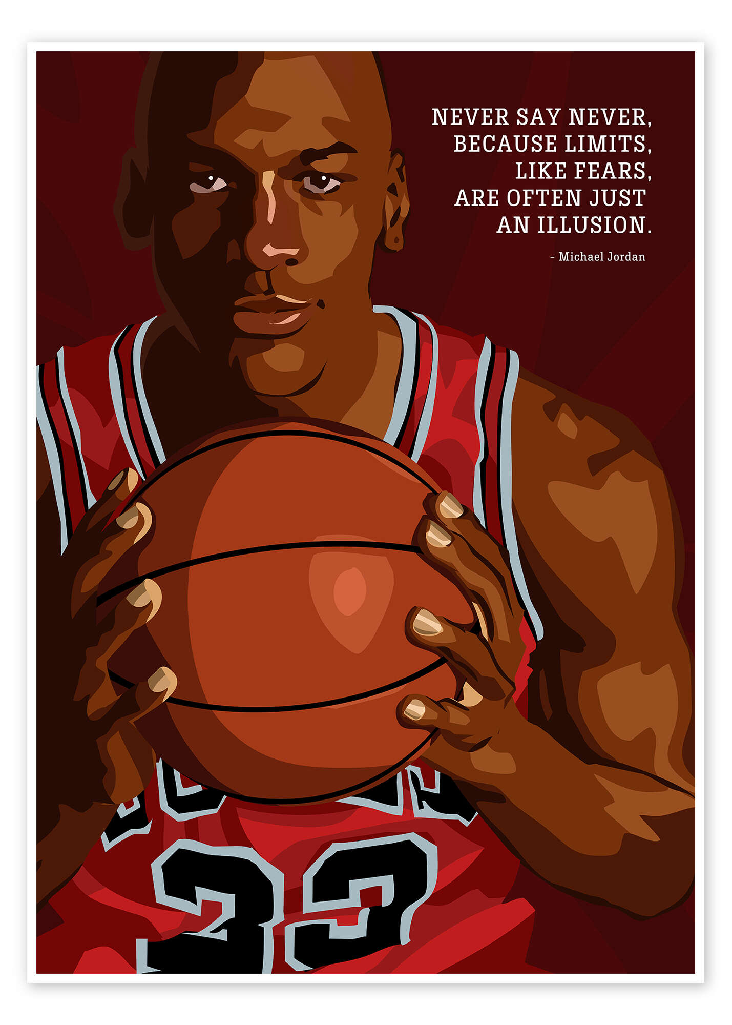 Michael Jordan print by Nikita Abakumov | Posterlounge