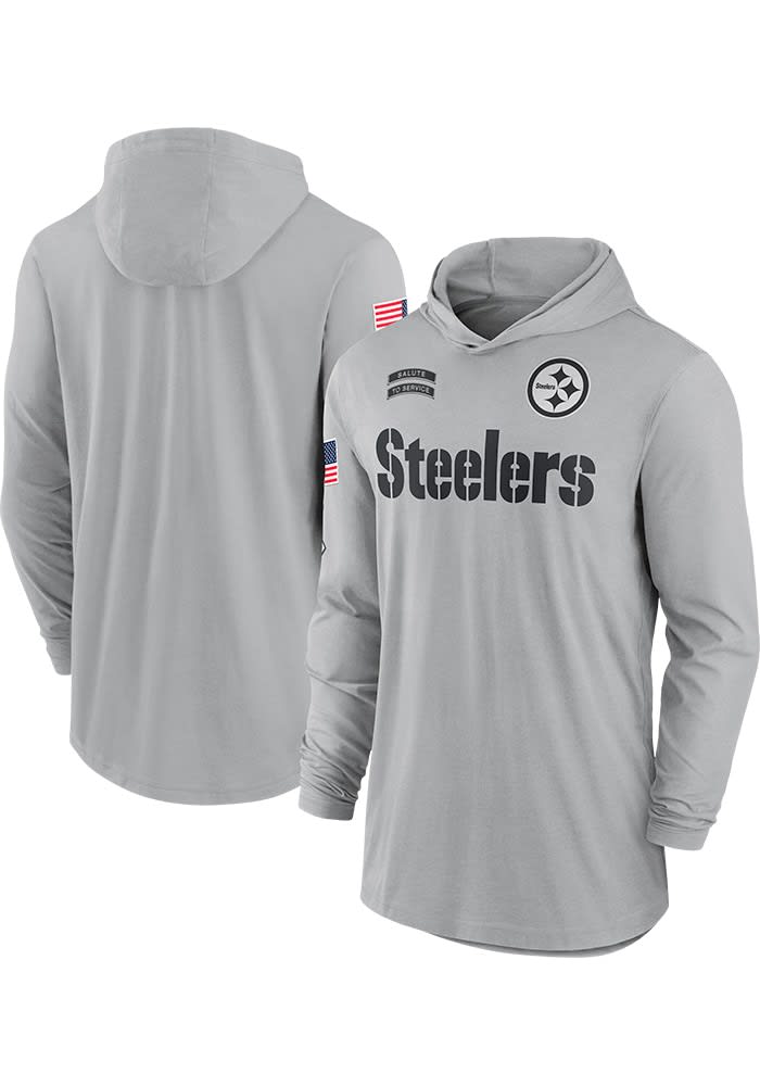 Nike Pittsburgh Steelers Mens GREY Salute to Service Lightweight