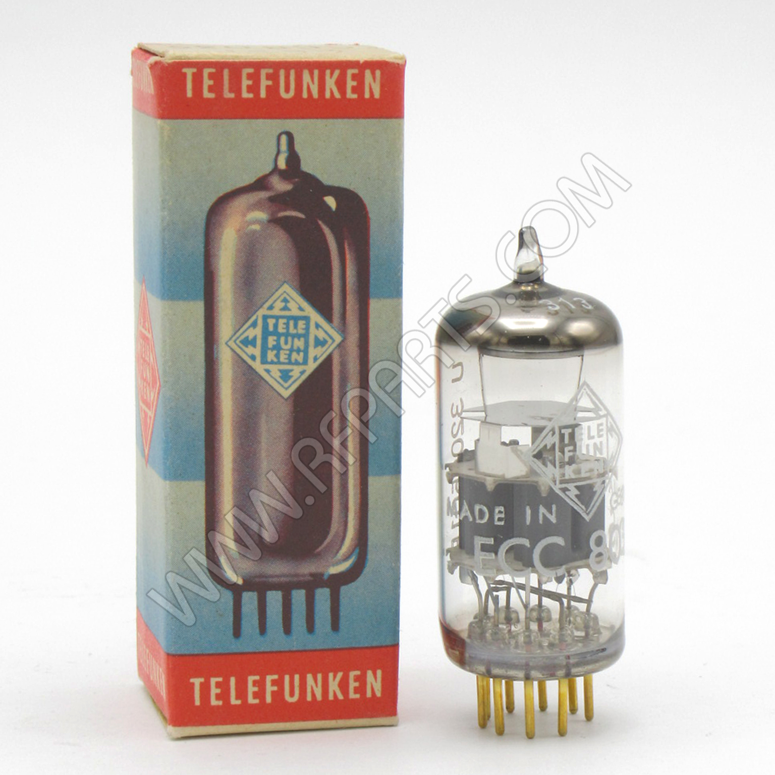 ECC803 / 12AX7 Telefunken Premium Gold Pin Audio Amplifier Tube