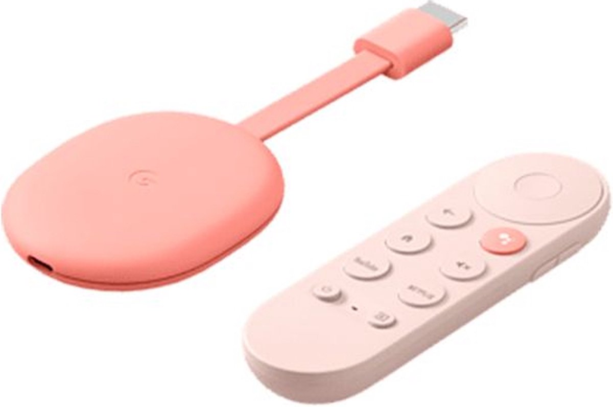 Google Chromecast met Google TV - 4K - Sunrise Pink | bol