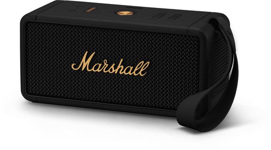 Marshall Middleton - Bluetooth Speaker - Black and Brass | bol