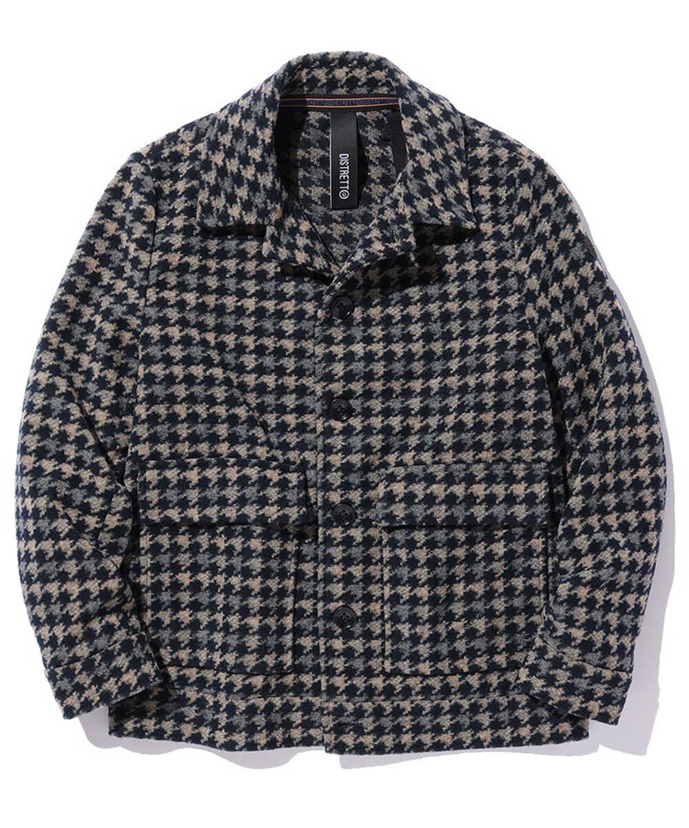 千鳥格子柄 ウール混ブルゾン | ディストレット ドーディッチ | Safari