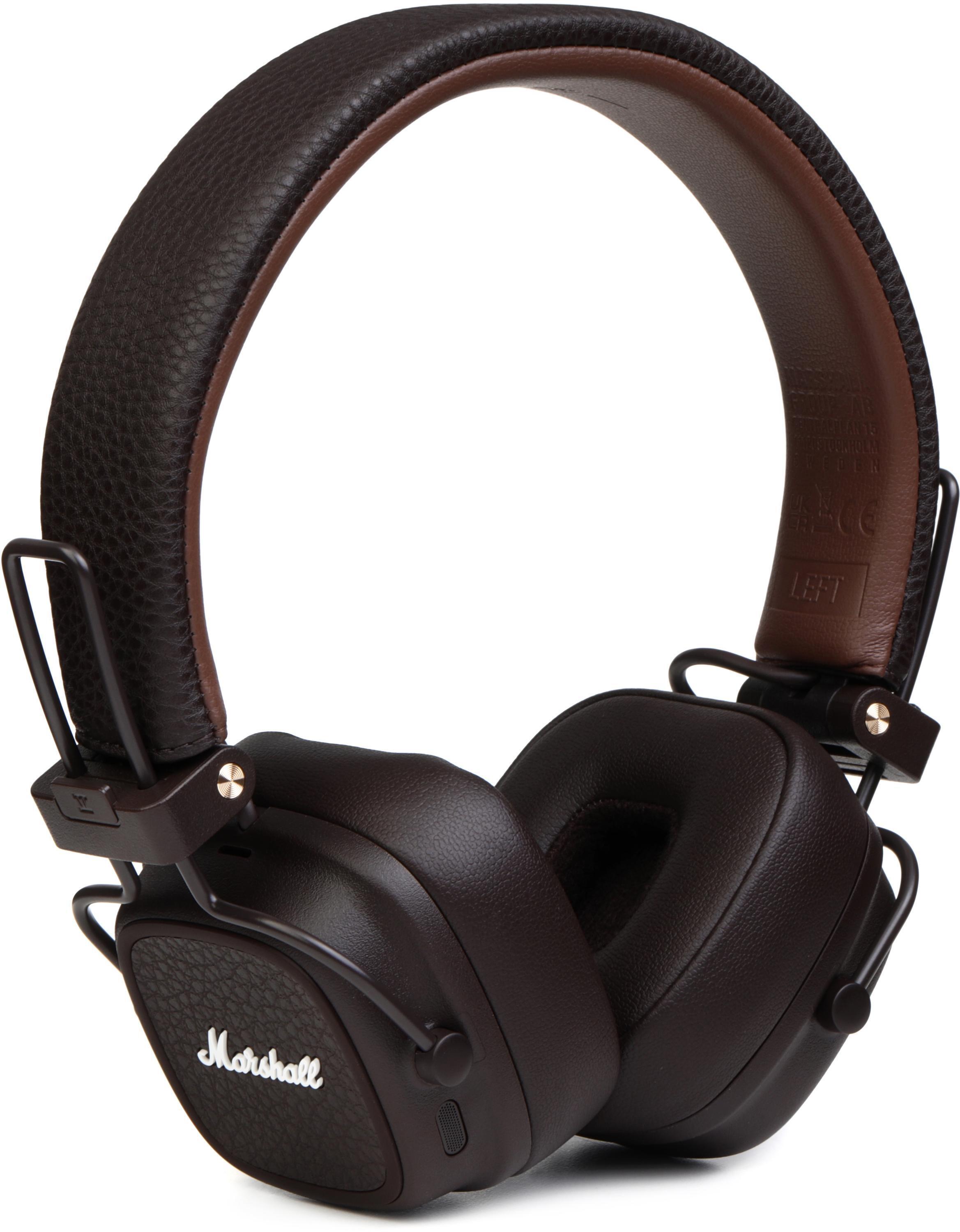 Marshall Major V Headphones with Bluetooth - Brown | Sweetwater
