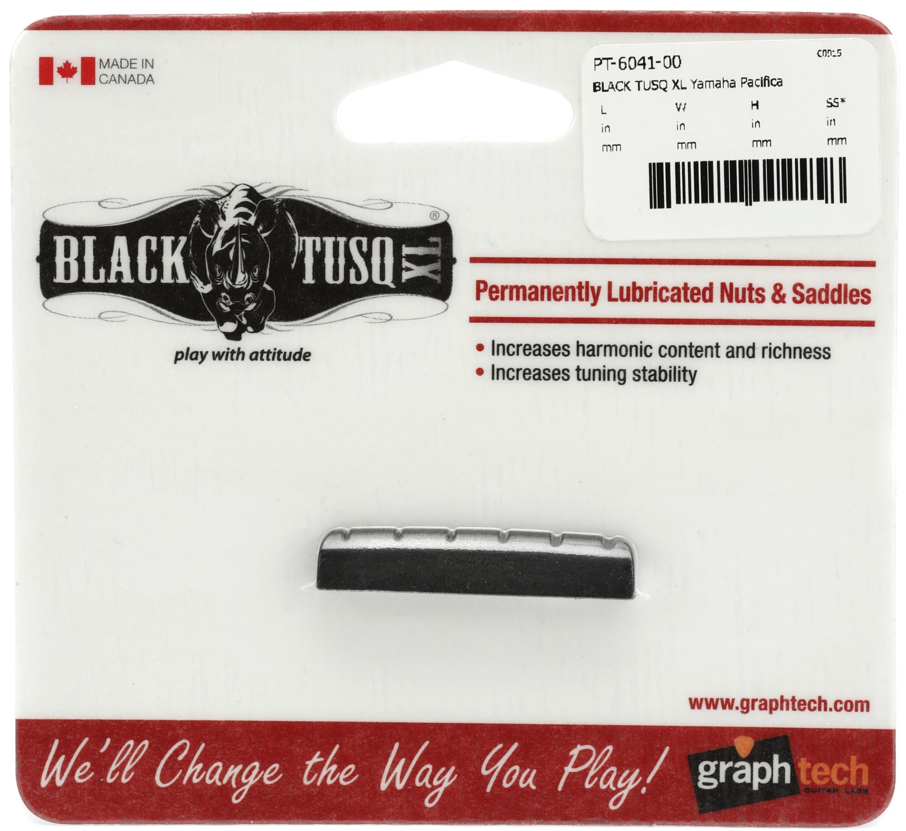 Graph Tech PT-6041-00 Black TUSQ XL Yamaha Pacifica-style Slotted