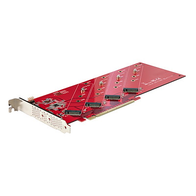PCI Express拡張カード／PCIe 4.0 x16／M.2 NVMe・AHCI SSD（4スロット
