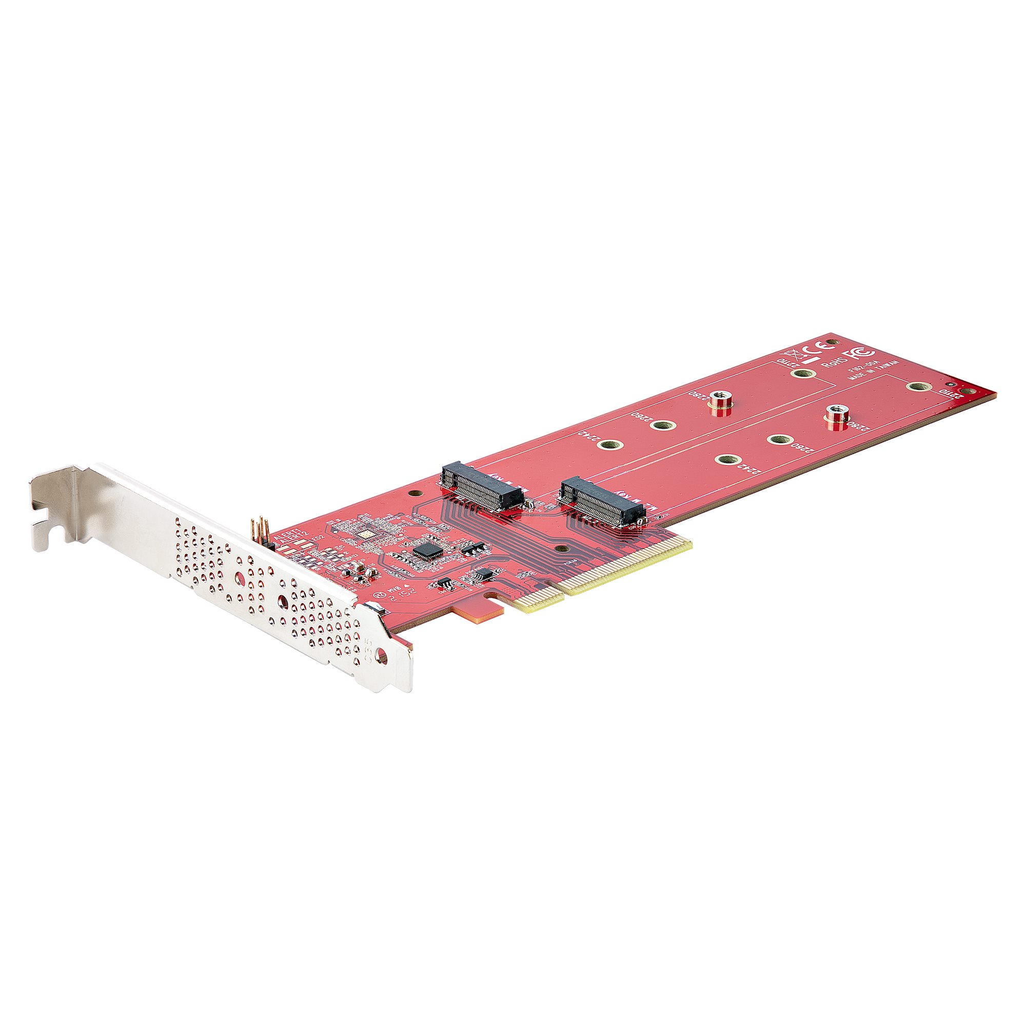 PCI Express拡張カード／PCIe x8／2x M.2 PCIe SSD／NVMe AHCI／7.8