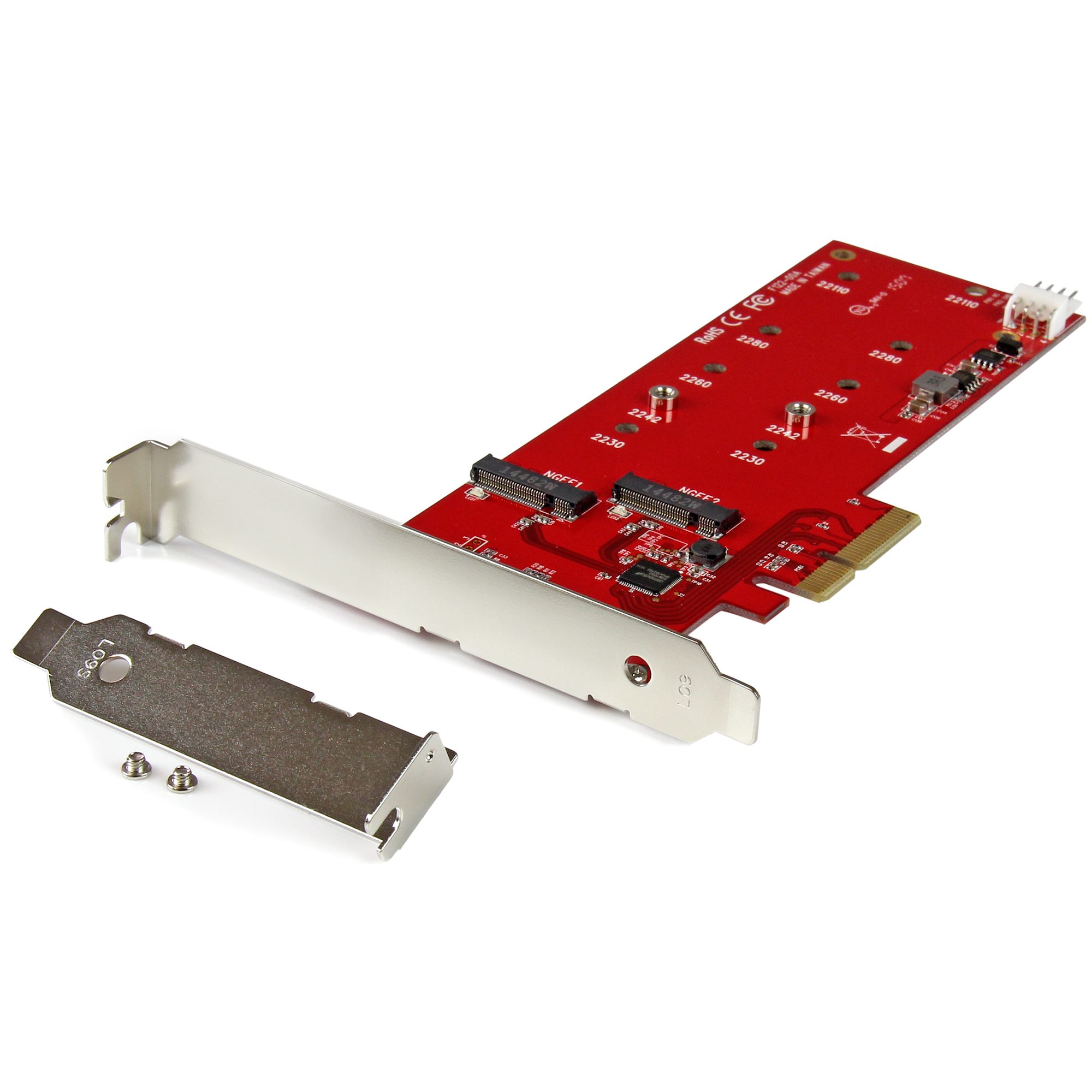 2x M.2 SATA SSD コントローラカード PCI Expressインターフェース接続