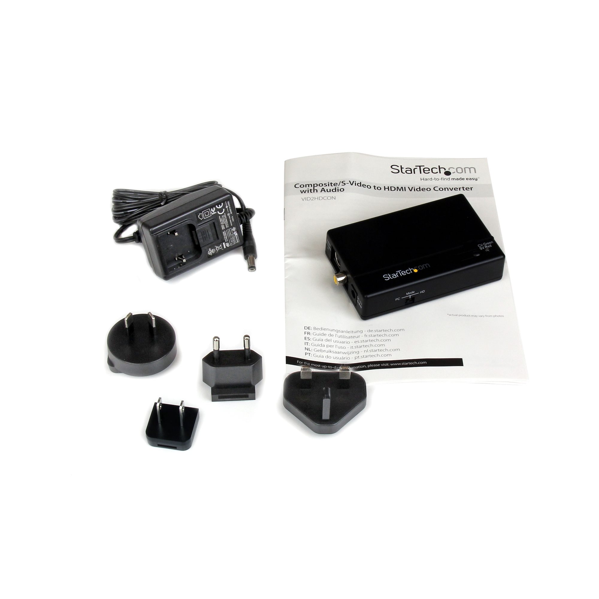 Composite and S-Video to HDMI Converter with Audio - TAA