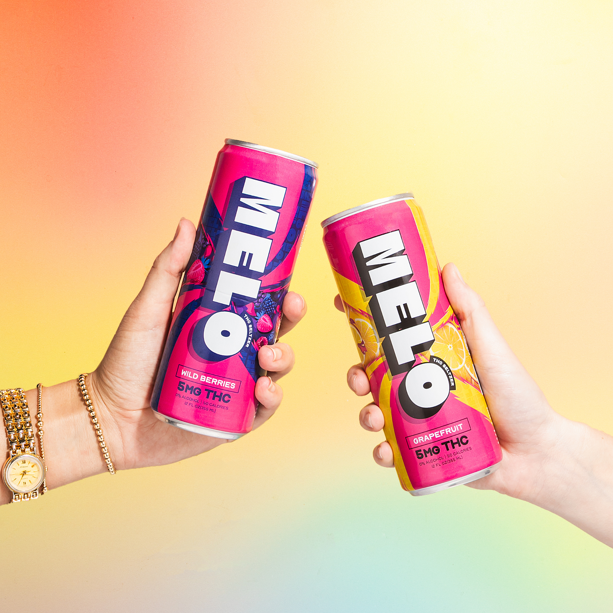 Variety Pack THC Seltzer | Premium Weed Drinks - 5mg THC Melo Seltzer