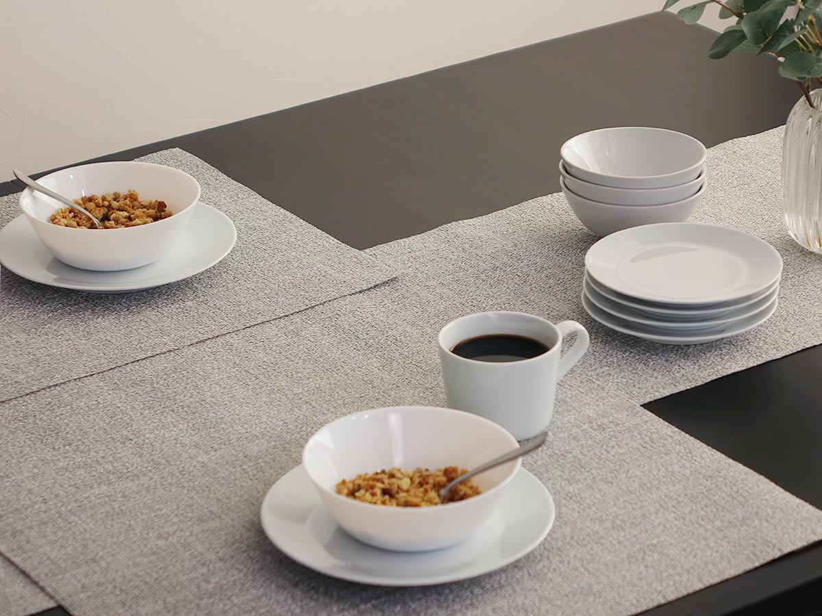 チルウィッチ ランチョンマット ブークレ｜ライトグレーのツイード