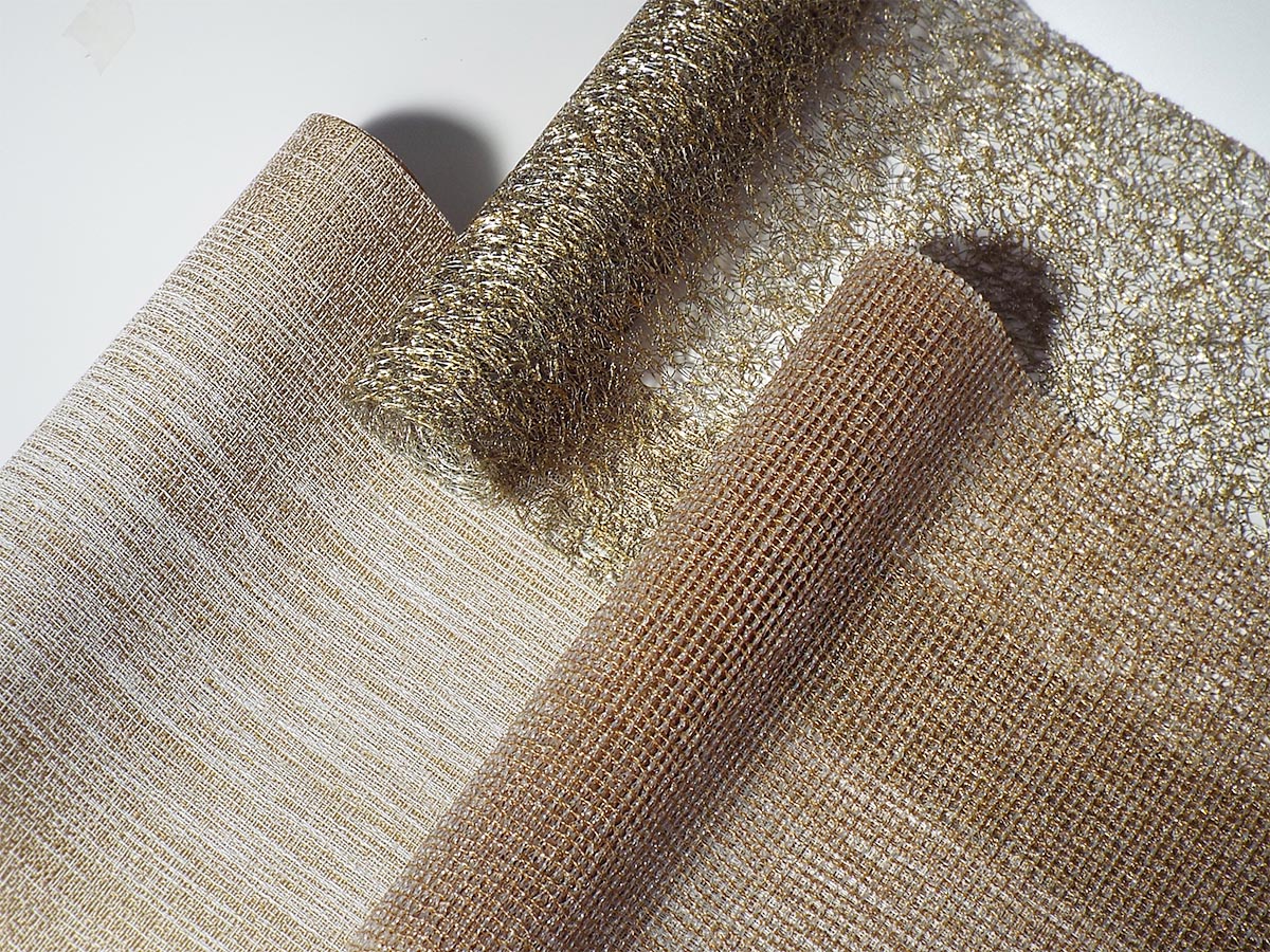 chilewich タキシードストライプ ゴールドランチョンマット4枚