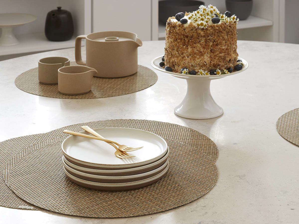 チルウィッチ 円形ランチョンマット バスケットウィーブ｜ざっくりと