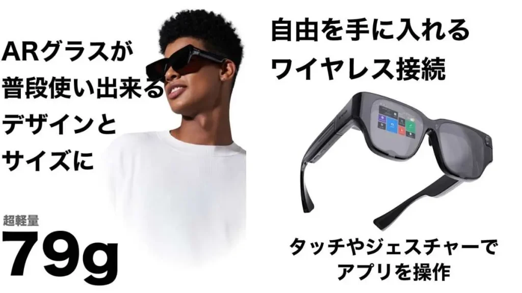 お洒落な完全ワイヤレスARグラスINMO Airが5月10日より先行販売開始