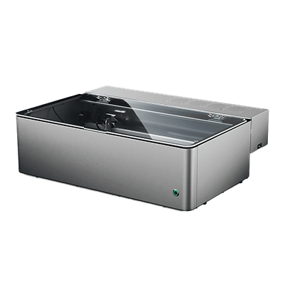 蒸着膜付の高品質ガラス管レーザー発振器 (40W) 搭載 CO2レーザー加工