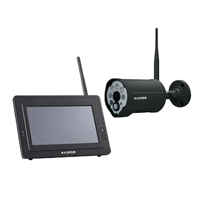 モニター＆カメラセット (3MP) ワイヤレスカメラセット WC3A7ML (BK