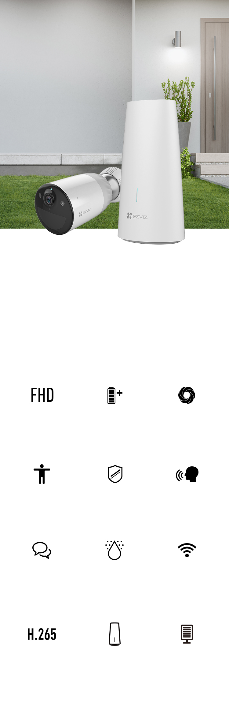 EZVIZ BC1-B1: バッテリ搭載のカメラキット