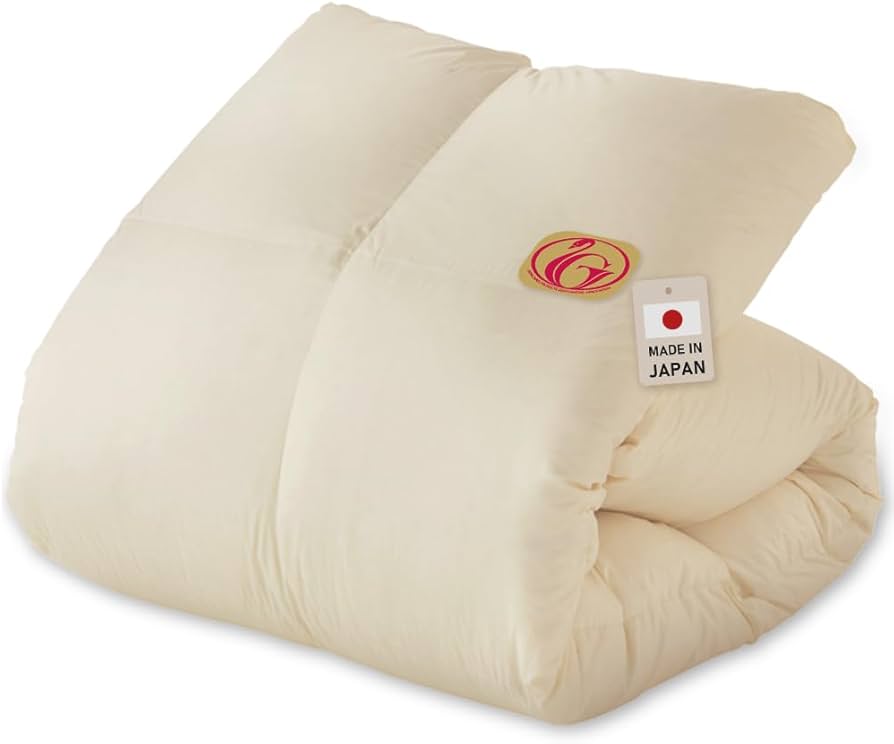 Amazon｜アイリスプラザ 羽毛布団 ホワイトダックダウン80％ シングル