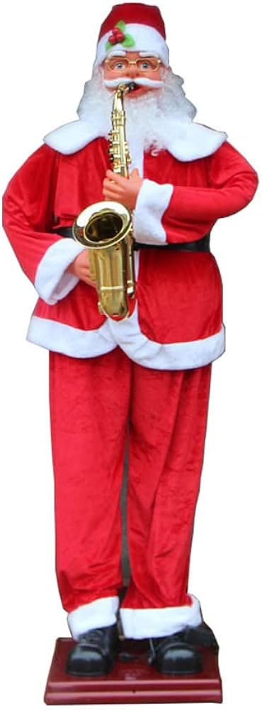 Amazon.co.jp: ZXC サックスサンタ、歌うサックス音楽サンタのおもちゃ