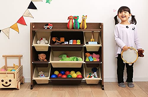 Amazon.co.jp: おもちゃ 収納 ラック 棚 収納 天板付き 幅86 トイ