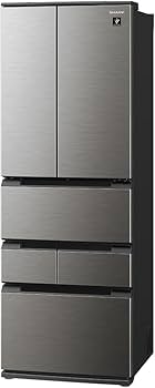 Amazon | シャープ 冷蔵庫 幅65.0cm 457L ピラーレスフレンチドア SJ
