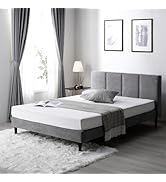 Amazon｜RASIK ベッド シングル フレームのみ グレー 脚付き