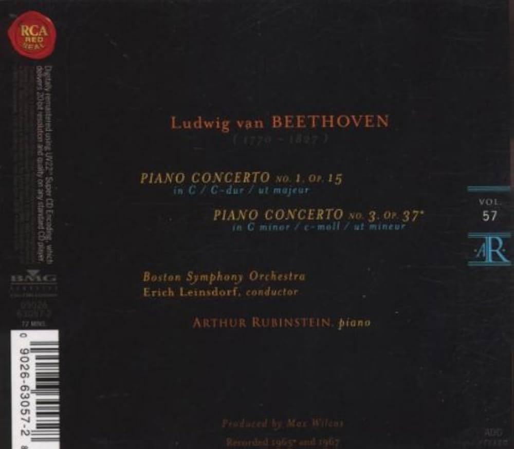 Amazon.com: Rubinstein Collection, Vol. 57: Beethoven Piano