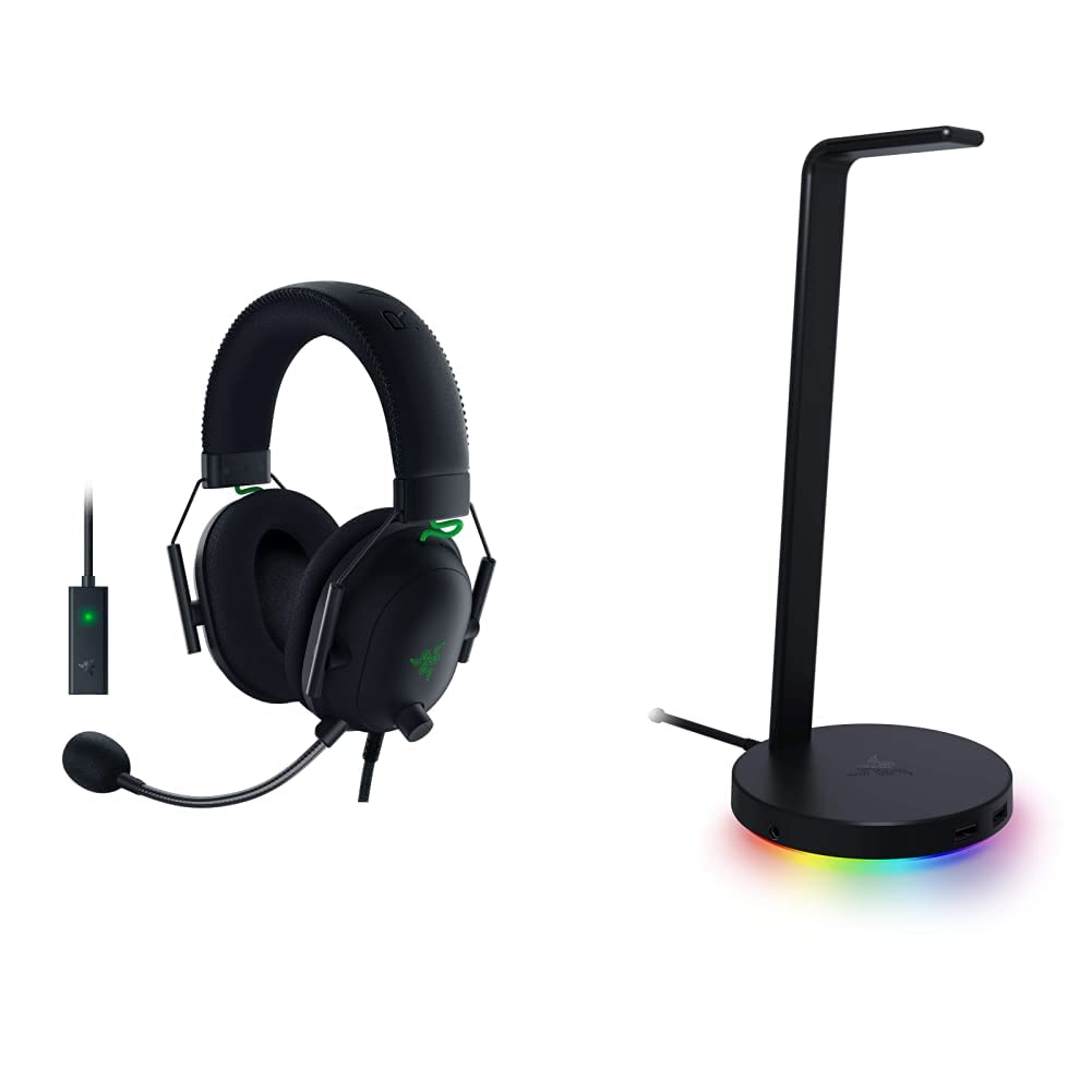Amazon.com: Razer BlackShark V2 Gaming Headset + Base Station V2