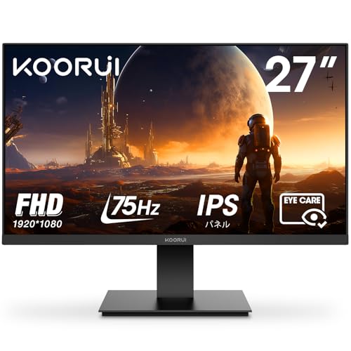 美品】KOORUI 27インチモニター 27N1 IPS フルHD 75Hz Amazon.co.jp