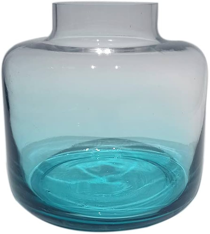 Amazon.co.jp: 花瓶グラデーション青緑色ストレートボディクロージング