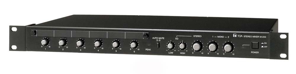 Amazon | Toa M-243 ステレオミキサー 6チャンネルオーディオラック