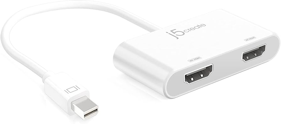 Amazon.com: j5create Mini DisplayPort to Dual 4K HDMI MST Adapter